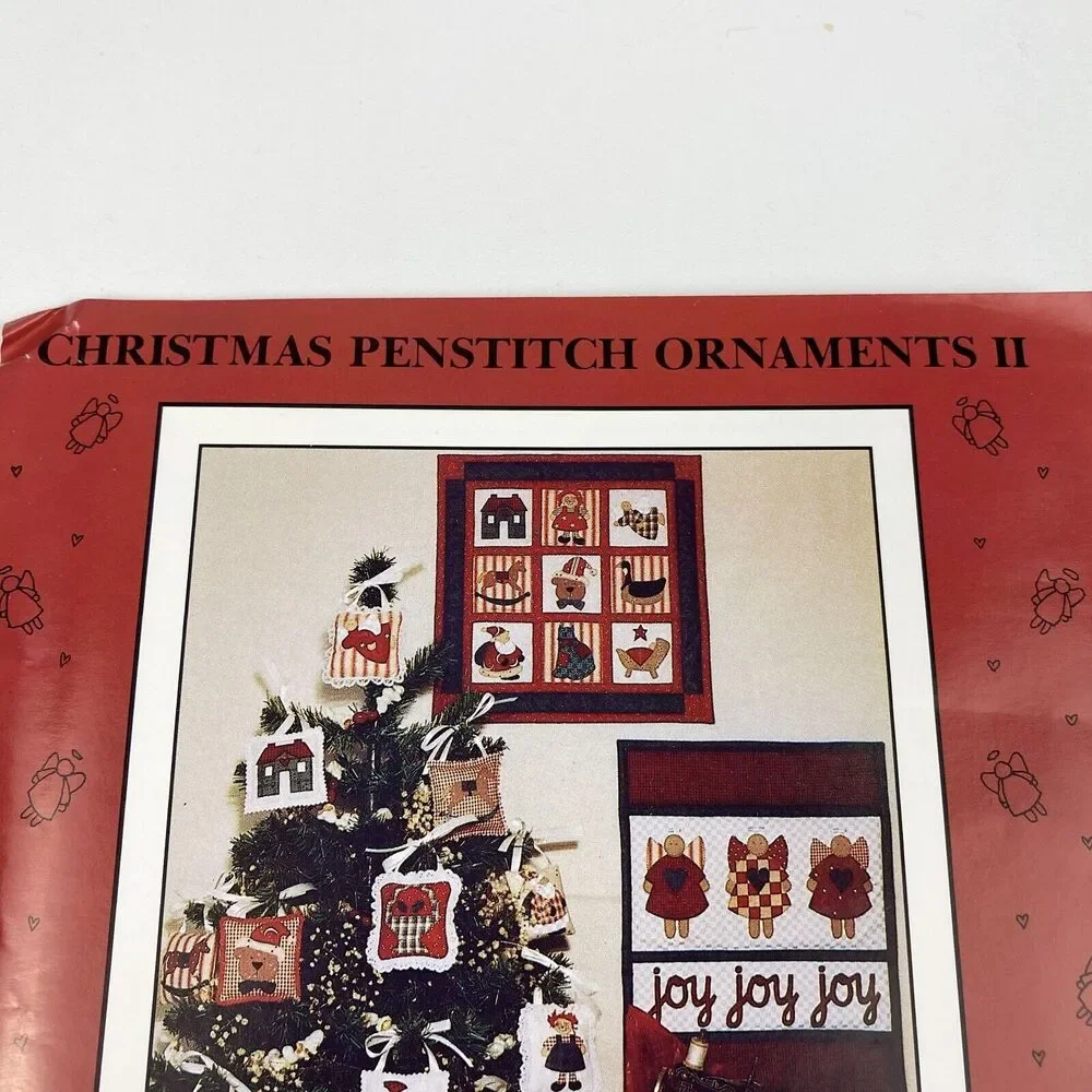 Mumm's the Word Christmas Penstitch Ornaments II 12 Designs 1989 Sewing Patterns